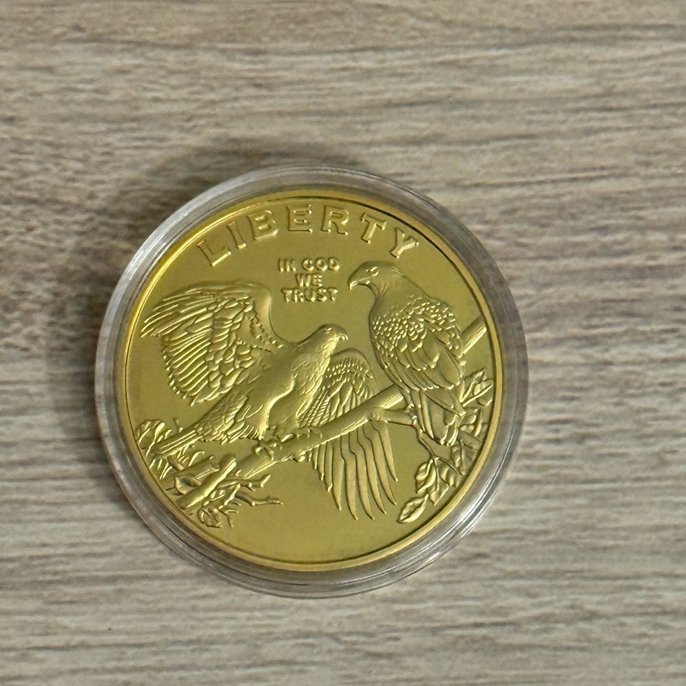 American Eagle of Liberty Commemorative Coin Double Eagle Lucky Gold Coin